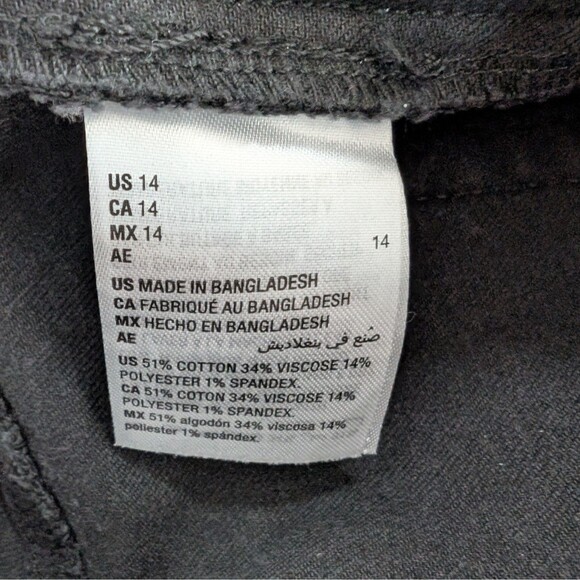 INC International Concepts Women's High Rise Flared Pull On Pants Black 14 NWT - Picture 5 of 7